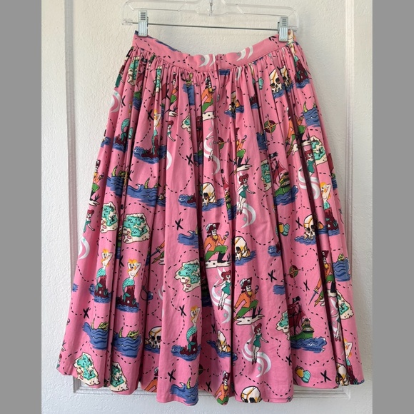 Size S Pinup Couture Skirt in Neverland Print - Picture 2 of 4